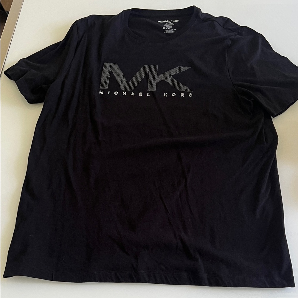 Michael Kors Black Logo Short Sleeve Tee